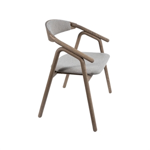 VEIFA KC05 SPISEBORDSSTOL - STOF WOOLY PLUS IVORY - MASSIV EG - FLERE VARIANTER